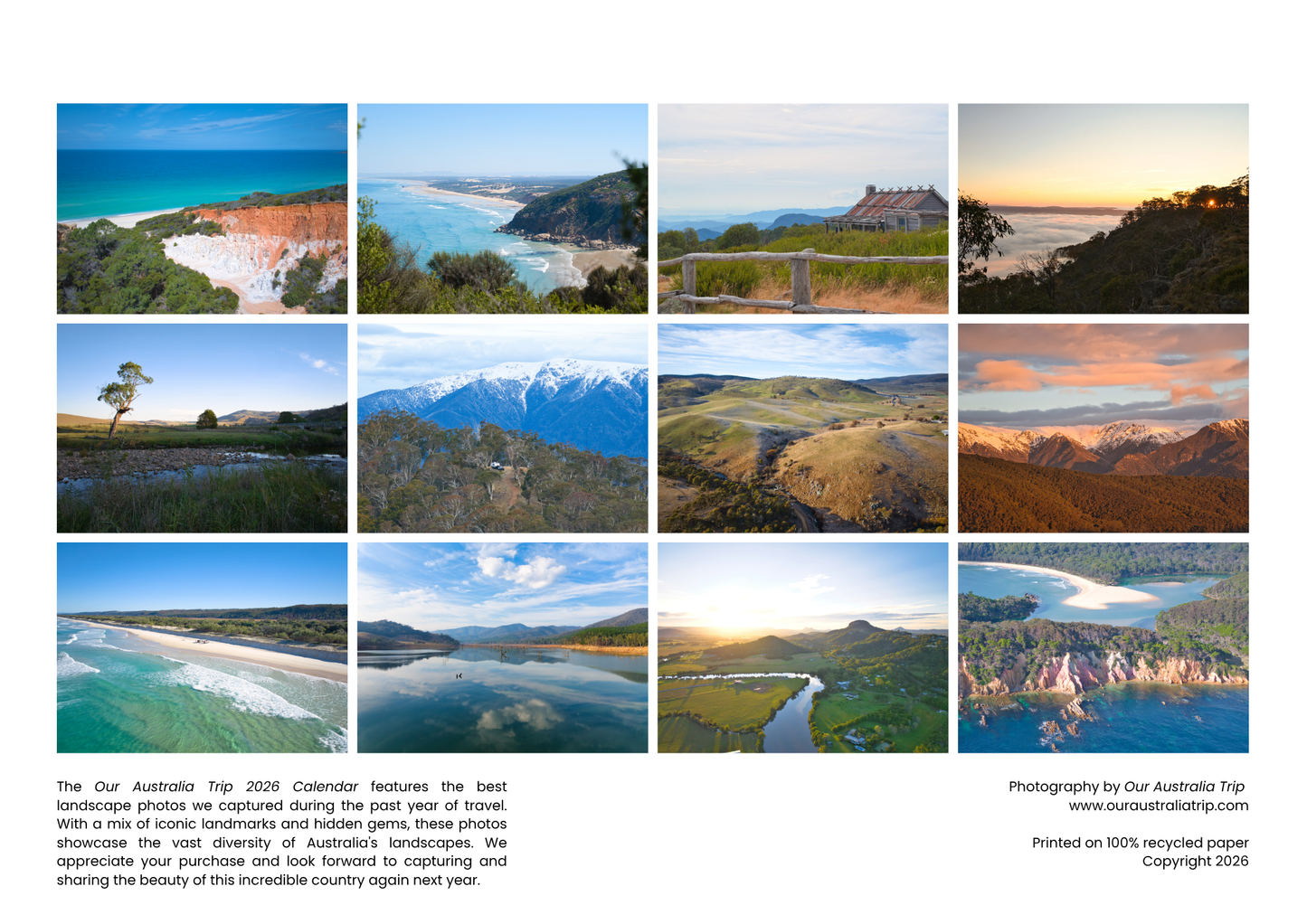 Our Australia Trip 2026 Calendar