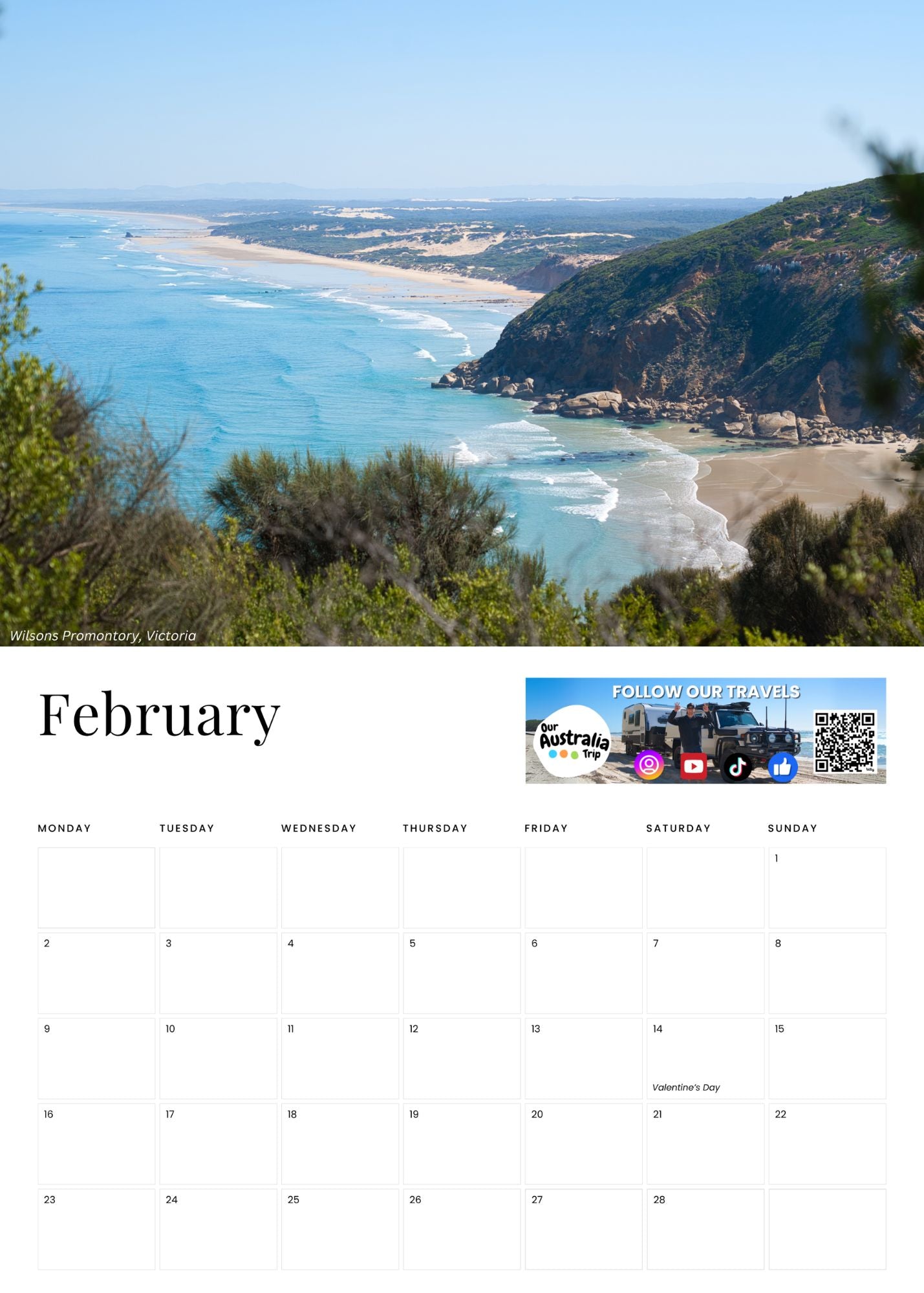 Our Australia Trip 2026 Calendar