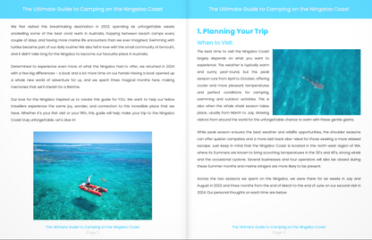 The Ultimate Guide to Camping on the Ningaloo Coast - Ebook by Hayley and Brad - Our Australia Trip